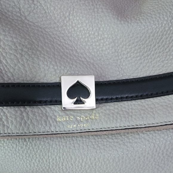 Kate Spade Gray and Black Shoulder Bag EUC - Picture 3 of 11